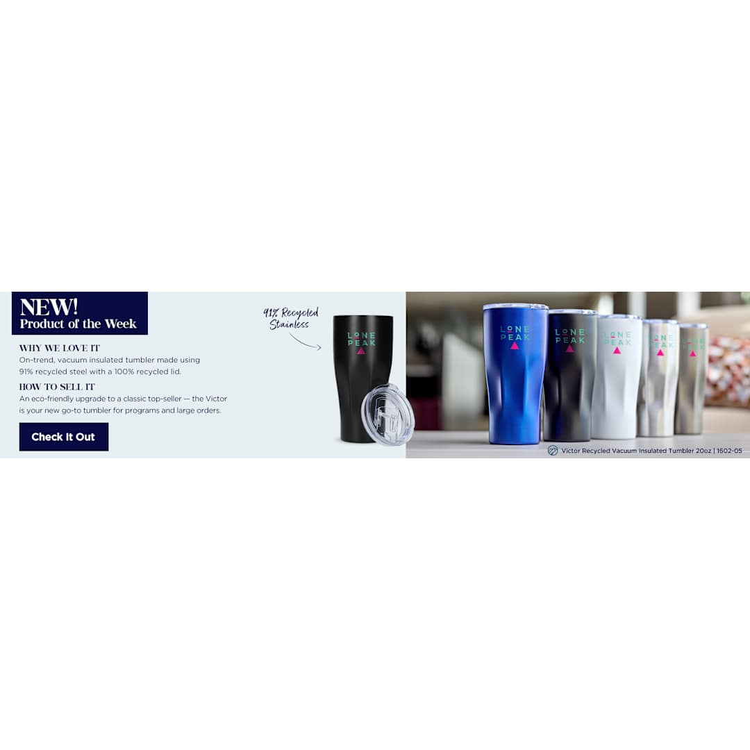Victor Recycled Vacuum Insulated Tumbler 20oz